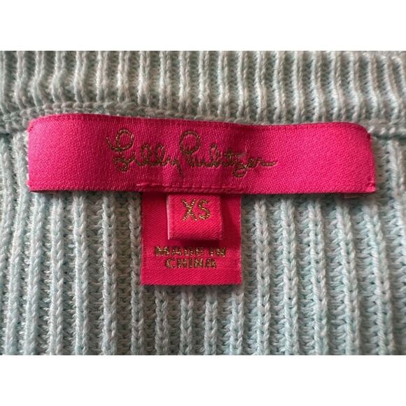 Lilly Pulitzer Blue Gradient Crew Neck Sweater Size XS - Picture 5 of 5